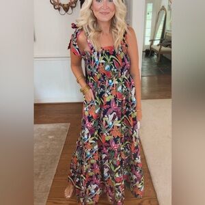 Crown & Ivy Floral Maxi Dress - Multicolor